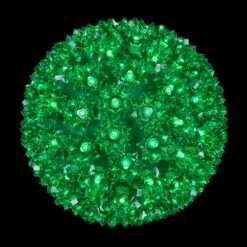 7.5 In. 120-Light LED Green Decorative Starlight Sphere
