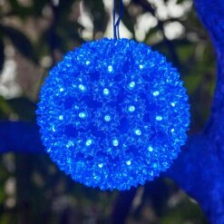 6 In. 70-Light LED Blue Decorative Starlight Sphere -Northlight Shop wintergreen lighting christmas novelty lights 76498 c3 1000