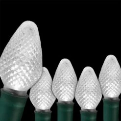 SuperBright 16 Ft. 25-Light Cool White C7 String LED Light Set