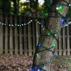24 Ft. 70-Light Blue And Green 5 Mm LED Mini Light Set -Northlight Shop wintergreen lighting christmas string lights 69415 44 1000