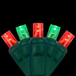 24 Ft. 70-Light Red And Green 5 Mm LED Mini Light Set