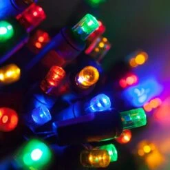 24.5 Ft. 50-Count LED Multi-Color Wide Angle Christmas Mini Light Set