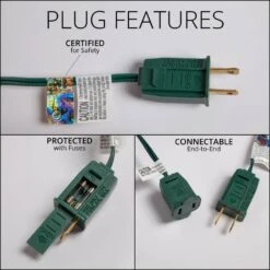 OptiCore 24 Ft. 25-Light LED Purple Faceted C7 String Light Set -Northlight Shop wintergreen lighting christmas string lights 77860 76 1000