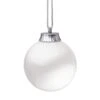 5 In. White LED Outdoor Hanging Globe Ornament