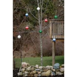 5 In. White LED Outdoor Hanging Globe Ornament -Northlight Shop xodus innovations christmas novelty lights wp500 c3 1000
